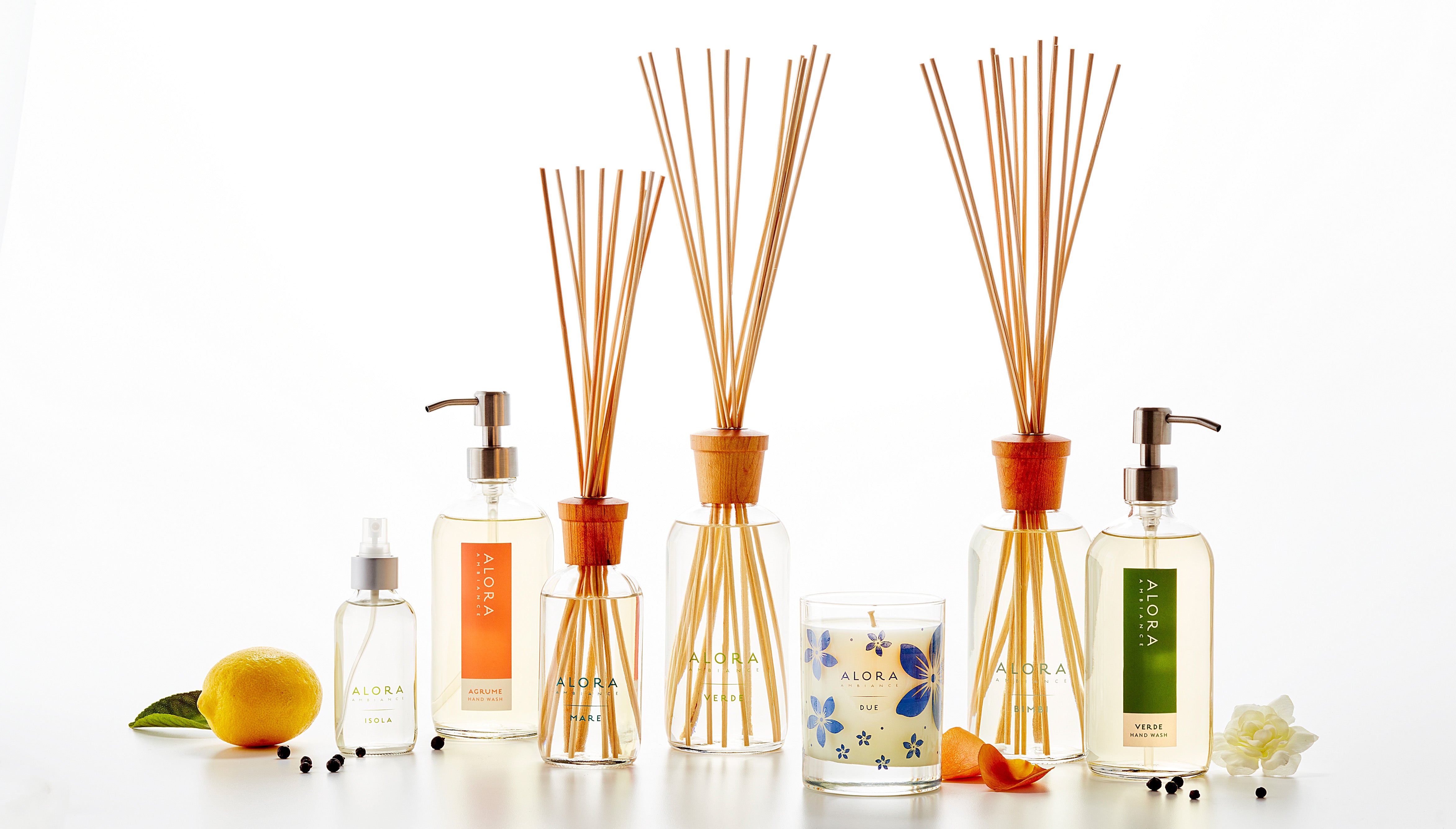Agrume Set | Citrus-Scented Diffuser, Room Spray & Hand Wash Set