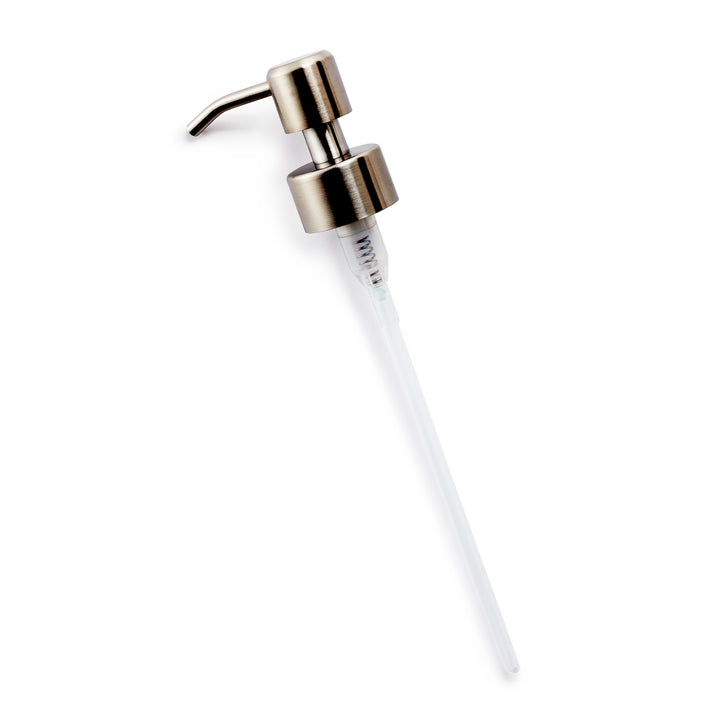 Stainless steel hand wash pump with steel spring and plastic tube