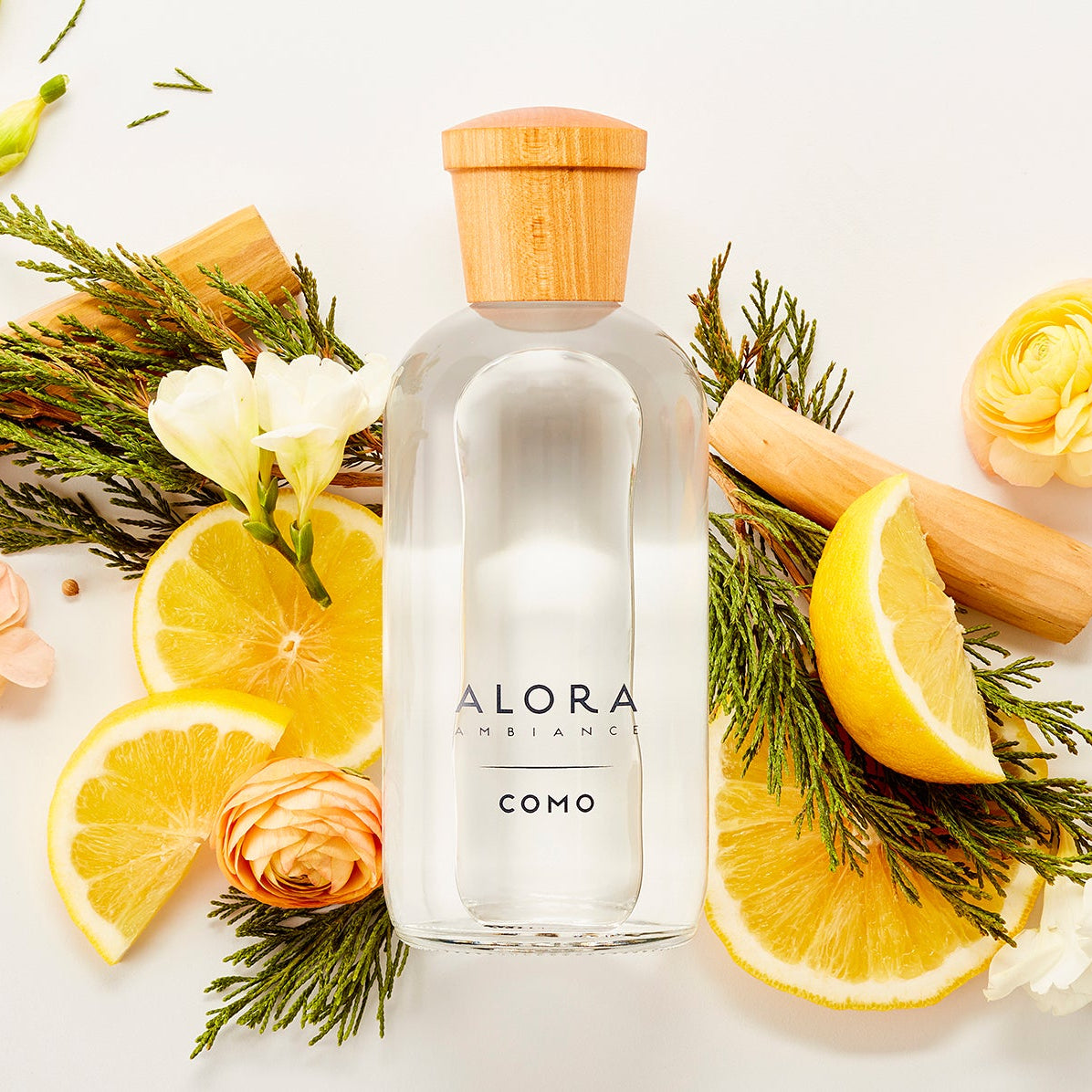 Cypress, Italian Bergamot, and Sandalwood Reed Diffuser | Alora