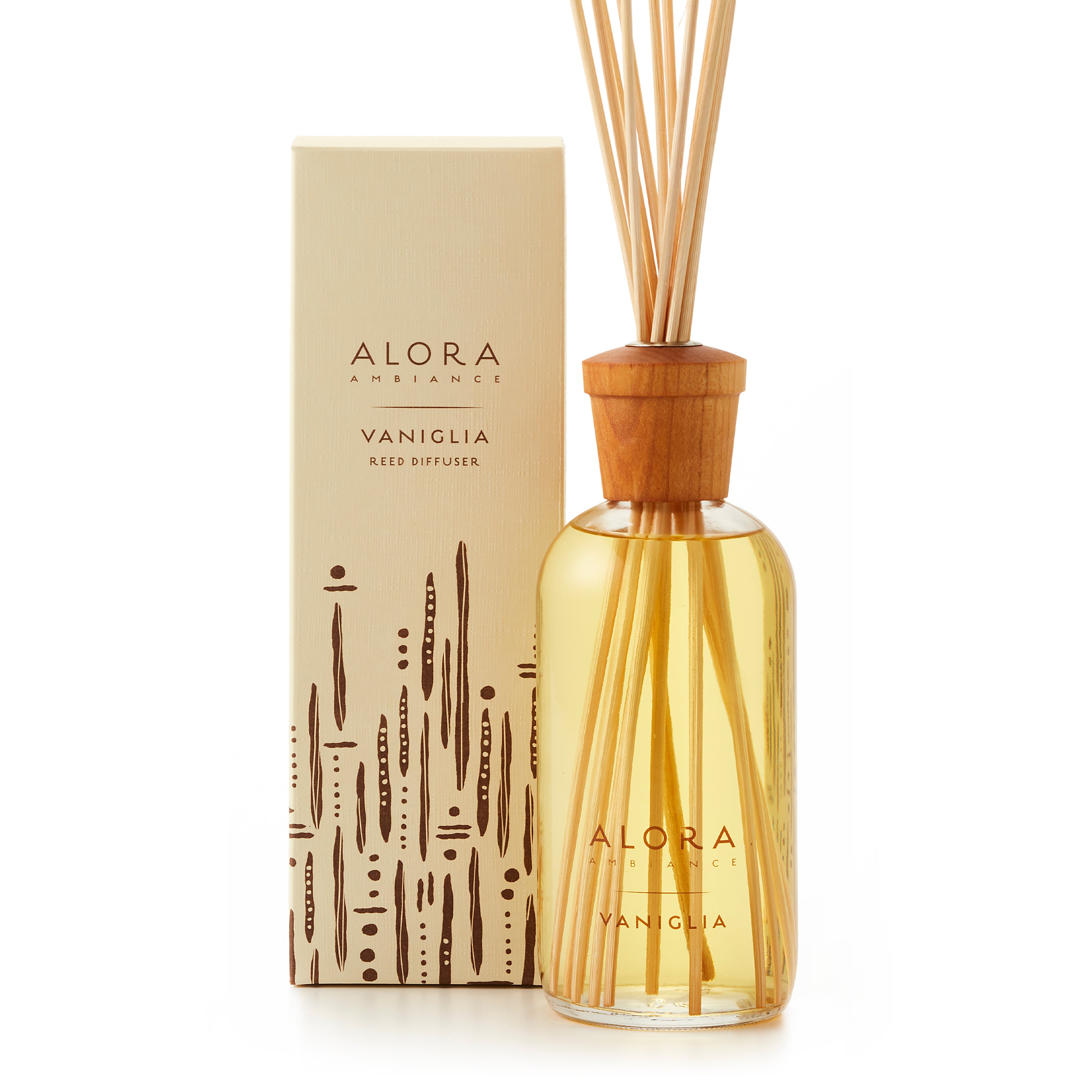 Ambience Reed Diffuser Vaniglia Jasmine and Vanilla Reed Diffuser | Alora Ambiance | 16oz