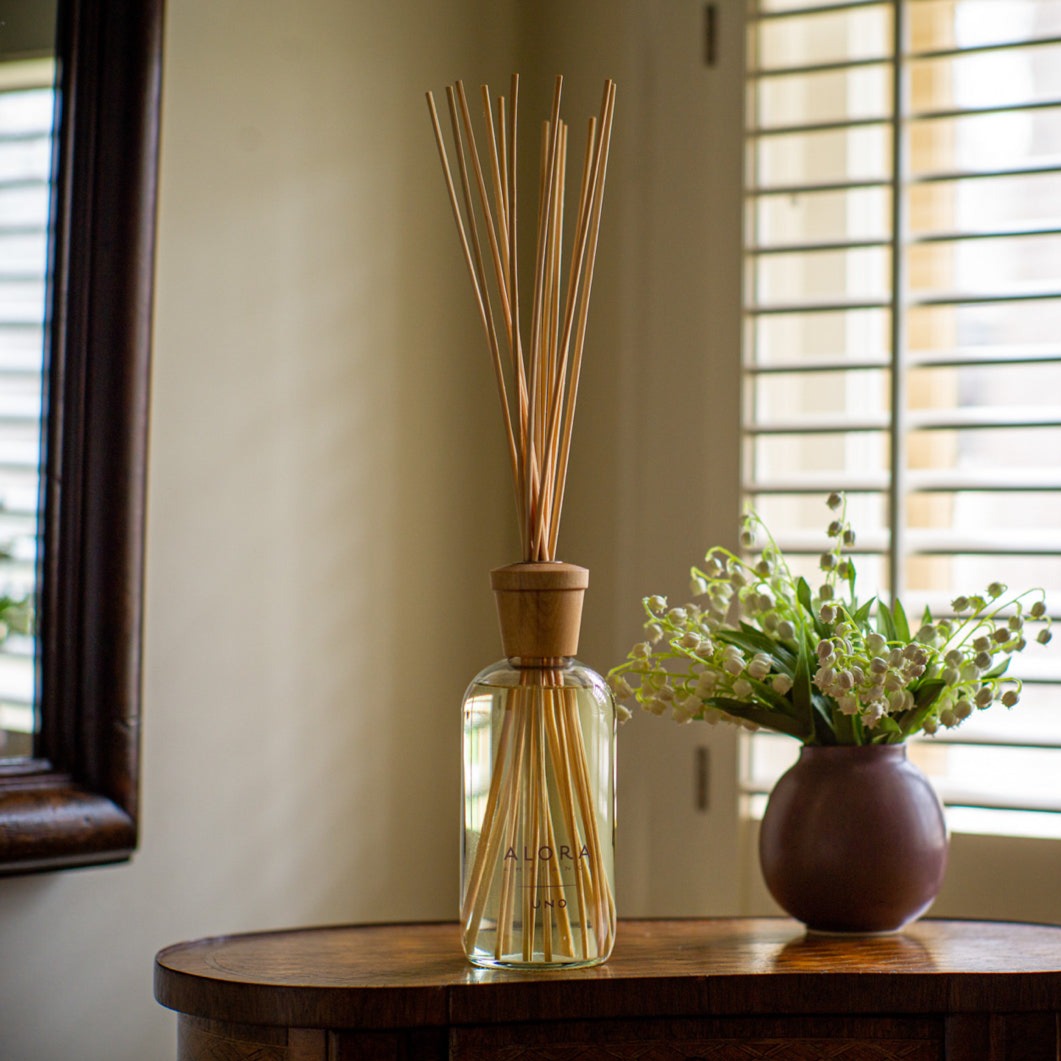 Uno Muguet, Musk and Sandalwood Reed Diffuser | Alora Ambiance